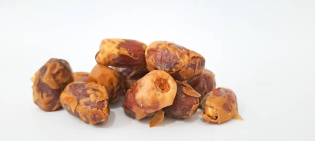 Dates fruit isolated on a white background