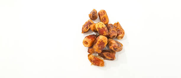 Dates fruit isolated on a white background