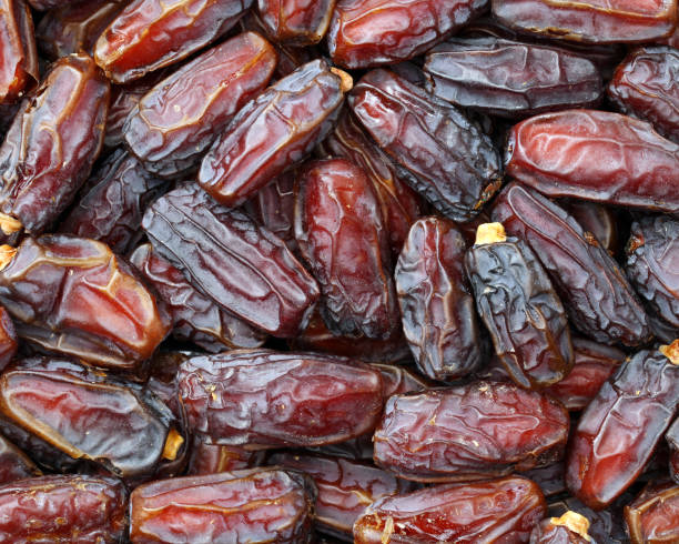 Fried red dates background